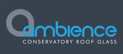 The logo for a glass company.